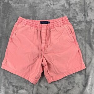 Vineyard Vines Mens Small Pink Chino Shorts Elastic Waist Drawstring 6 Inseam